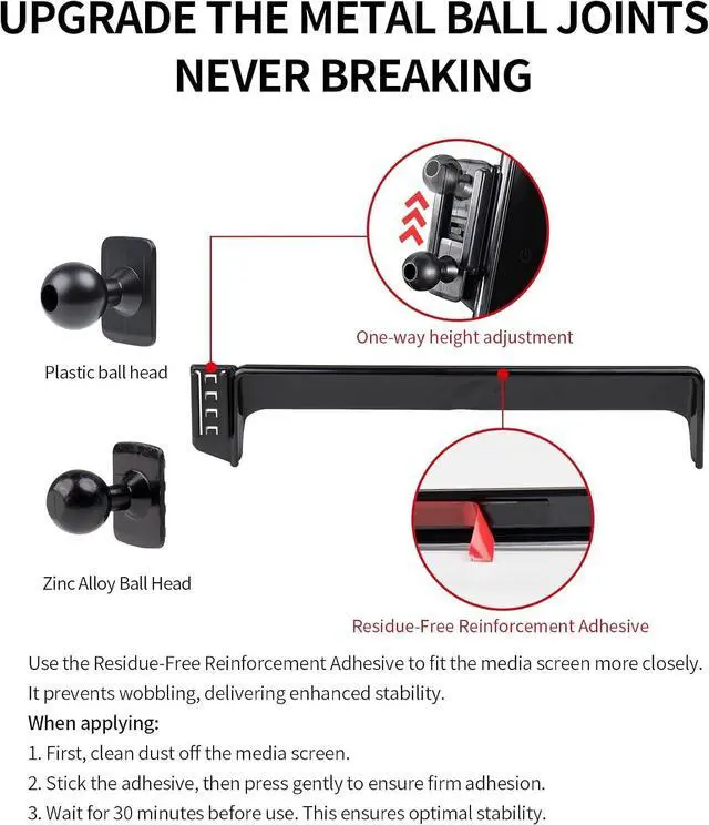 Alt view image 2 of 7 - Car Phone Holder for Honda Passport/Pilot 2026, 12.3" Screen Magsafe Mount Magnetic Accessories Cell Phone Mount Clip Compatible with iPhone, 3D fit Stable Dashboard Navigation Bracket Cradle Stand