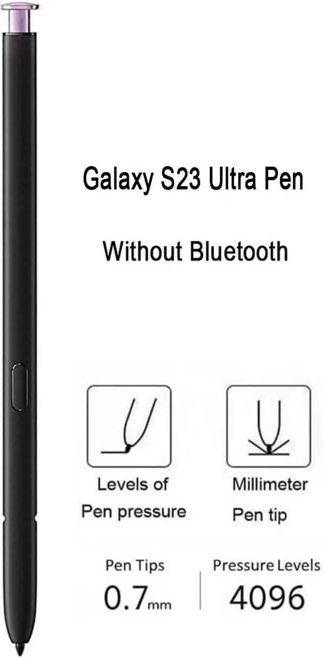 Alt view image 4 of 5 - Galaxy S23 Ultra Pen Replacement for Samsung Galaxy S23 Ultra 5G Touch Screen Stylus Pen, S23 S Pen Without Bluetooth Replacement (Lavender)