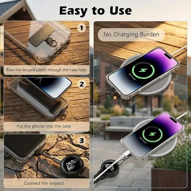 Alt view image 3 of 7 - 4 PCS Retractable Phone Lanyard Set Adjustable Anti-Theft - Anti-Lost Neck & Wrist Strap Tether for All Smartphones, Suitable for All Scenarios, Festival Travel Security