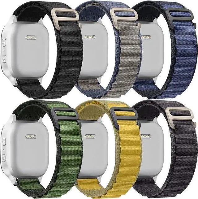 Main image of 6 Pack Alpine Loop Bands Compatible with Apple Watch Ultra 3/2/1, 49mm 46mm 45mm 44mm Soft Sport Loop Replacement Straps for Apple Watch Series 11 10 9 8 7 SE 6 5 4