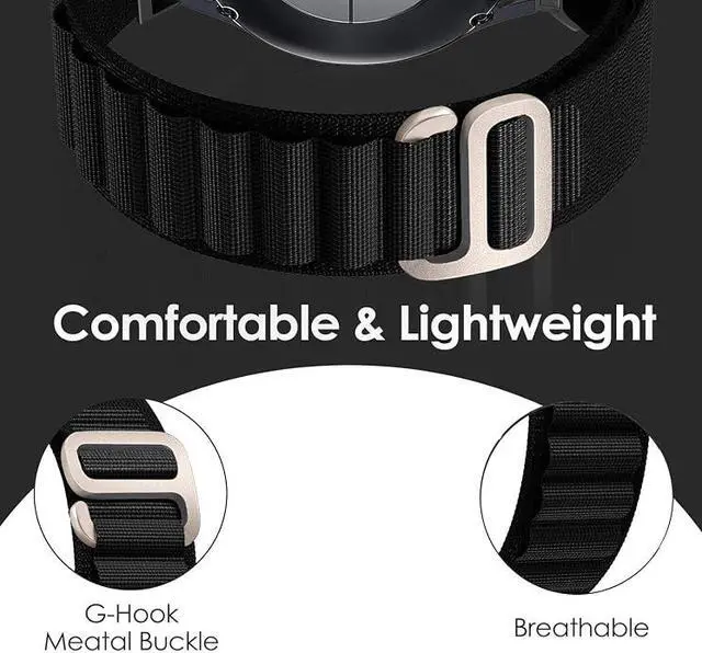 Alt view image 6 of 6 - 6 Pack Alpine Loop Bands Compatible with Apple Watch Ultra 3/2/1, 49mm 46mm 45mm 44mm Soft Sport Loop Replacement Straps for Apple Watch Series 11 10 9 8 7 SE 6 5 4