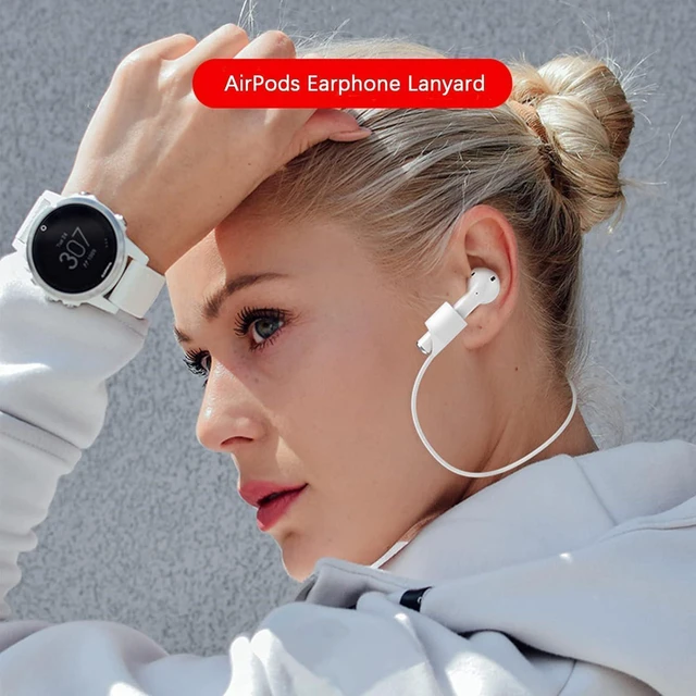 Alt view image 6 of 7 - Magnetic Anti-Lost Straps for AirPods, Colorful Soft Silicone Lanyard with Ear Hooks and Neck Cord, Wireless Headphones Anti-Lost Rope, 4-Pack (Wine Red, Green, White)