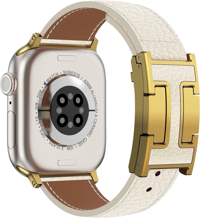 Main image of Leather Magnetic Watch Band Compatible with Apple Watch Bands for Women