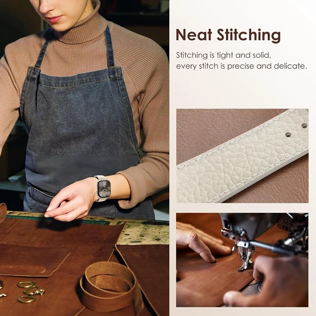 Alt view image 4 of 7 - Leather Magnetic Watch Band Compatible with Apple Watch Bands for Women