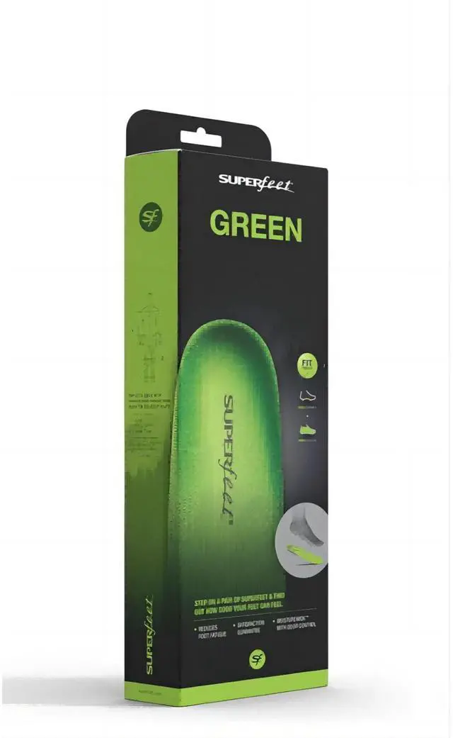 Main image of Superfeet All-Purpose Support High Arch Insoles (Green) - Size E Men 9.5-11 / Women 10.5-12