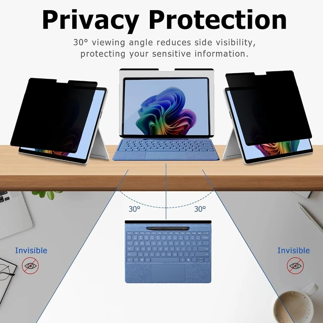 Alt view image 4 of 7 - Magnetic Privacy Screen for Surface Pro 11/10/9/8/X 13