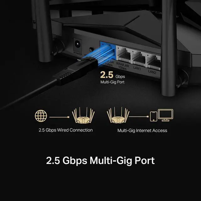 Alt view image 5 of 7 - TP-LINK MR90X AX6000 8-Stream Wi-Fi 6 Router, Up to 6 Gbps, MU-MIMO, OFDMA,WPA3