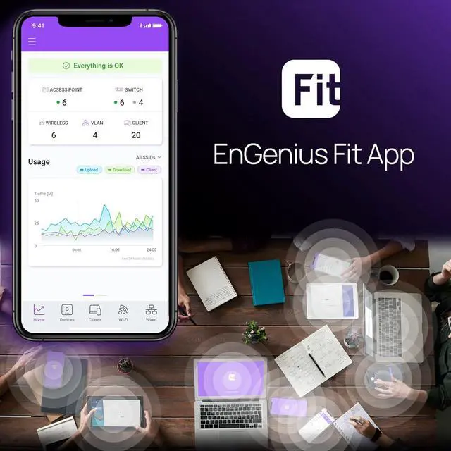 Alt view image 4 of 6 - EnGenius Fit EWS7952P-FIT 48-Port Gigabit PoE+ Managed Switch - 410W Power Budget, Layer 2+ Features, 4 SFP Uplinks for Growing Business Networks