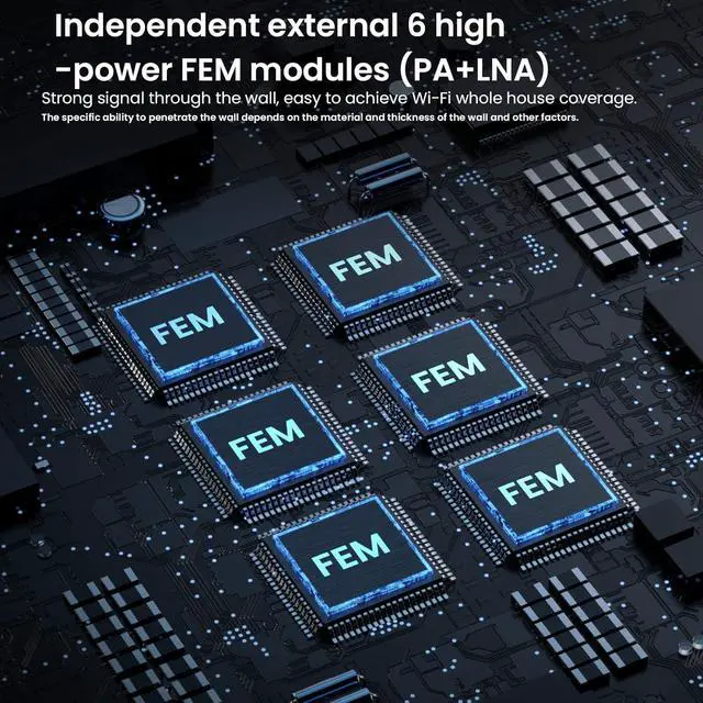Alt view image 3 of 7 - Tenda AX5400 Mesh WiFi 6 System Nova MX15 Pro - 6 * 3dBi Antennas up to 7300 sq.ft WiFi Coverage - Wi-Fi 6 Mesh for up to 200 Devices, 3*Gigabit Ports, Easy Setup, Amazon Alexa, 3-Pack
