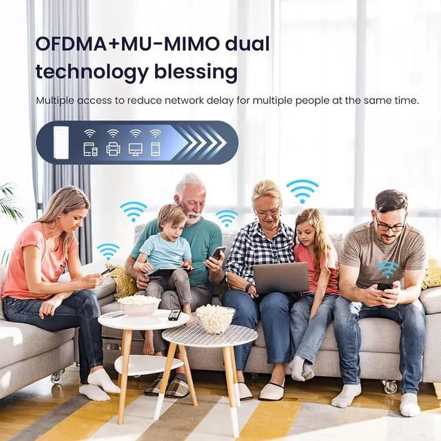 Alt view image 7 of 7 - Tenda AX5400 Mesh WiFi 6 System Nova MX15 Pro - 6 * 3dBi Antennas up to 7300 sq.ft WiFi Coverage - Wi-Fi 6 Mesh for up to 200 Devices, 3*Gigabit Ports, Easy Setup, Amazon Alexa, 3-Pack