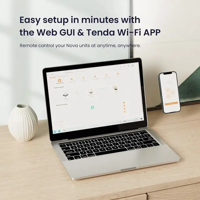 Alt view image 6 of 7 - Tenda AX5400 Mesh WiFi 6 System Nova MX15 Pro - 6 * 3dBi Antennas up to 7300 sq.ft WiFi Coverage - Wi-Fi 6 Mesh for up to 200 Devices, 3*Gigabit Ports, Easy Setup, Amazon Alexa, 3-Pack