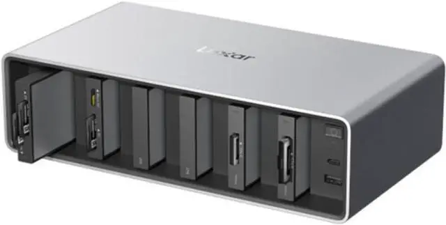 Main image of Lexar Professional Workflow Docking Station with 6 Customizable Bays with Thunderbolt 4 Connectivity