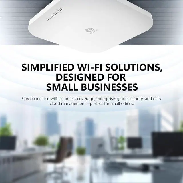 Alt view image 5 of 7 - EnGenius Wi-Fi 6 Lite 4x4 Indoor Access Point, Dual-Band AX, 2.5GbE PoE+, Up to 3.5Gbps, 1200 Sq Ft Coverage, 100 Devices, WPA3 Security, Mesh, Cloud-Managed, Ideal for Small Business & Retail ECW212L