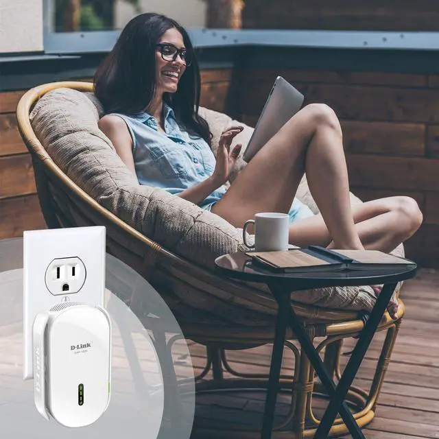 Alt view image 6 of 7 - D-Link WiFi Range Extender, AC2000 Mesh Plug In Wall Signal Booster, Cover up to 2600 sq.ft. Dual Band Wireless Repeater Access Point for Smart Home (DAP-1820-US)