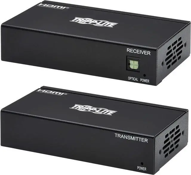 Alt view image 6 of 7 - Tripp Lite HDMI Over Ethernet Cat6 Extender Kit Transmitter/Receiver - Up to 230 feet or 70.1 Meters - 4K 60Hz Video, HDR, PoC, TAA Compliant (B127A-2A1-BHBH)