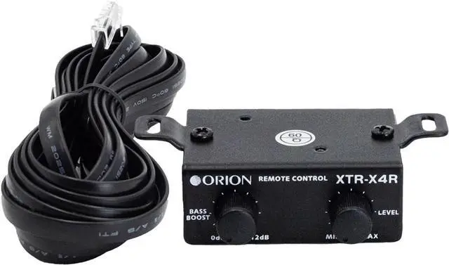 Alt view image 5 of 5 - Orion XTR-X4R 4-Way Electronic Crossover Network  2-Channel Input, 4-Channel Output, Illuminated Control Panel, Rotary Knobs, 12dB/Octave Slope, Remote Bass Boost, Adjustable Frequency Controls