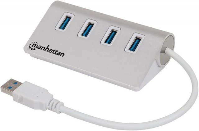 Main image of Manhattan 4 Port Super Speed USB 3.0 Hub (163767)