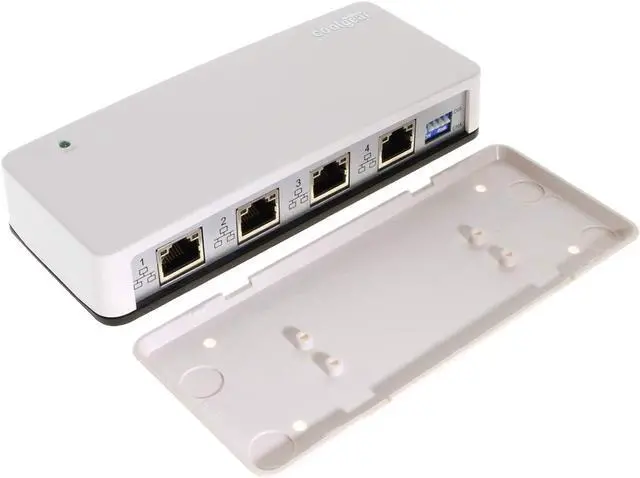 Alt view image 4 of 6 - Coolgear 4-Port Gigabit Ethernet to USB3.1 Gen1 Adapter w/Mounting Kit