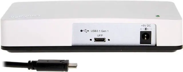 Alt view image 6 of 6 - Coolgear 4-Port Gigabit Ethernet to USB3.1 Gen1 Adapter w/Mounting Kit
