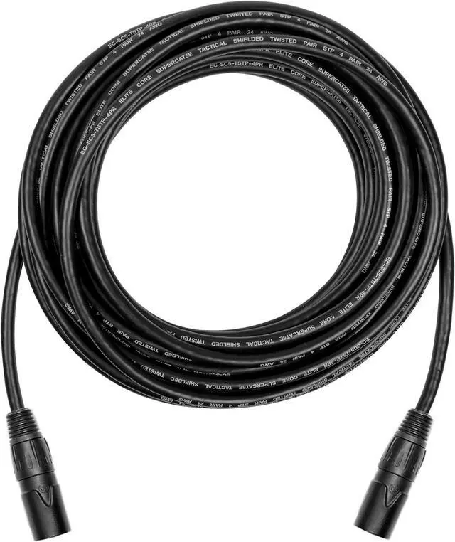 Main image of Elite Core SUPERCAT5E | Ultra-Durable Shielded CAT5E | Tactical Ethernet Connectors | 25' ft, 25 (SUPERCAT5E-S-EE-25)