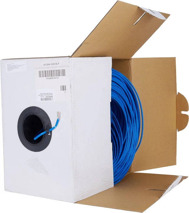 Alt view image 2 of 2 - Belkin CAT5e Solid UTP Bulk Networking Cable Plenum
