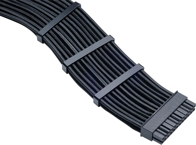 Alt view image 3 of 7 - Phanteks (PH-CBKT-G5S_BK01) Revolt Cable Kit, PCIe Gen5 Starter Set, 12VHPWR, Individually Sleeved Cables with Combs, Compatible with Revolt and AMP Series Power Supplies, Black