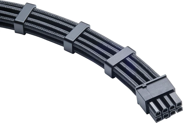 Alt view image 5 of 7 - Phanteks (PH-CBKT-G5S_BK01) Revolt Cable Kit, PCIe Gen5 Starter Set, 12VHPWR, Individually Sleeved Cables with Combs, Compatible with Revolt and AMP Series Power Supplies, Black