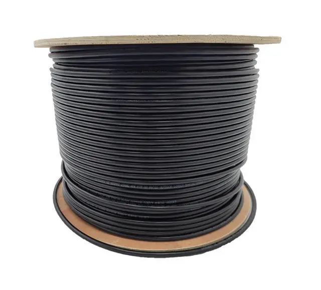 Alt view image 4 of 6 - 1000ft CAT6e Shielded Solid Copper Direct Burial Outdoor Ethernet Cable (23AWG, Black) with 20 Shielded RJ45 Connectors (TR4-560EBDB-7SC)