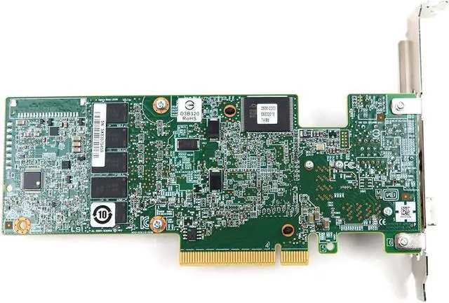Alt view image 2 of 2 - Lsi MegaRAID SAS 9380-4i4e Storage Controller Plug-in Card Low Profile (LSI00439)
