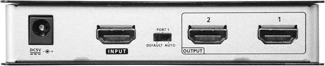 Alt view image 3 of 4 - ATEN 2-Port True 4K HDMI Splitter VS182B UK | #1 KVM Market Leader,Black