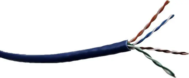 Main image of Micro Connectors 1000 Feet CAT6A Slim UTP Ethernet (28AWG) Bulk Cable Kit-Blue with 100-Boots/100-Connectors (TR4-570BLSL-CBK)