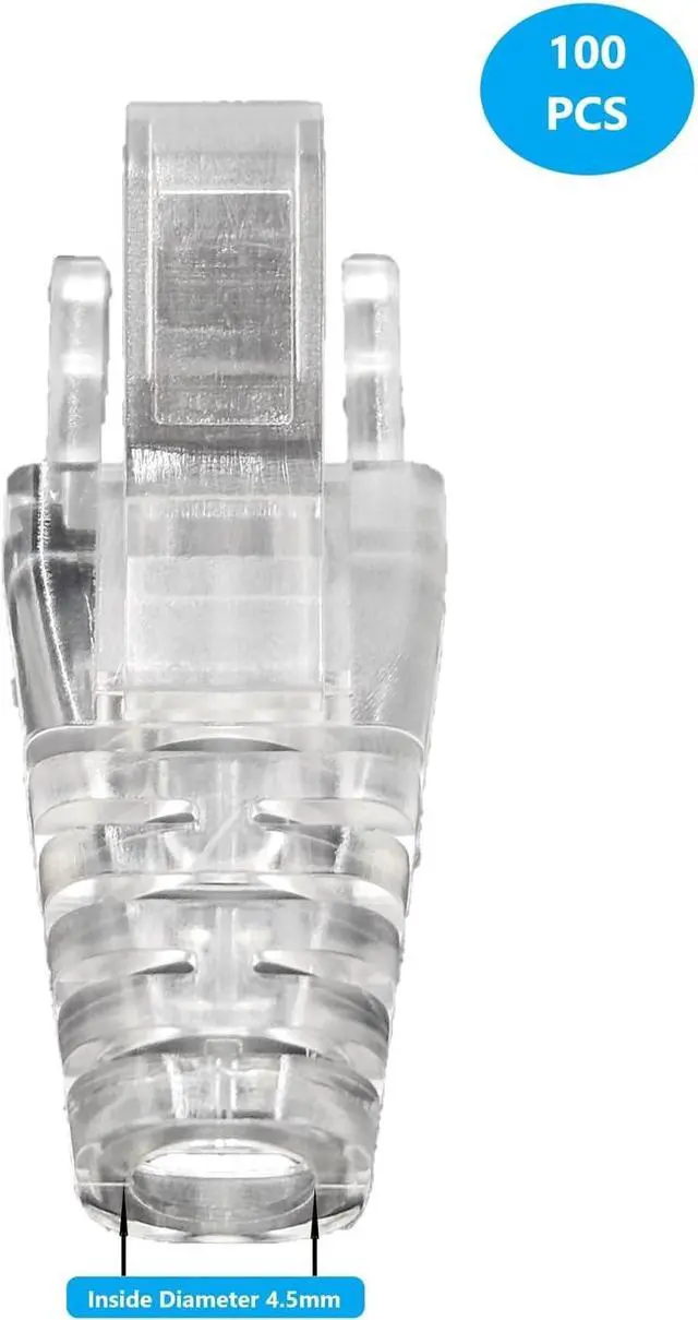 Alt view image 6 of 6 - Micro Connectors 1000 Feet CAT6A Slim UTP Ethernet (28AWG) Bulk Cable Kit-Blue with 100-Boots/100-Connectors (TR4-570BLSL-CBK)
