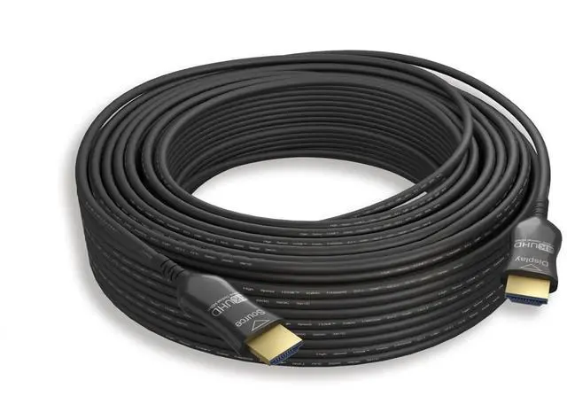 Main image of MICRO CONNECTORS 65 ft. Hybrid Active Optical Fiber HDMI Plenum Rated Cable (H2-HAOFP-65)