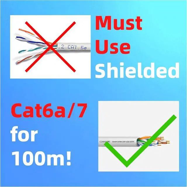 Alt view image 7 of 7 - 1G/2.5G/5G/10G SFP+ to RJ45 10GBase-T SFP+ Transceiver 98ft/30m,Copper Ethernet CAT.6a/7 Module for Cisco GLC-T/SFP-GE-T, Meraki MA-SFP-1GB-TX, Meraki, Intel, TP-Link and More