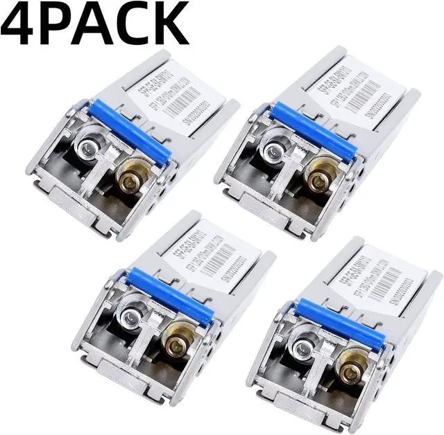 Alt view image 2 of 7 - 4Pack 1.25G SFP LC Module 1000Base-LX(SMF,1310nm,20km,DDM) Single-Mode Transceiver for Cisco GLC-LH-SMD,Ubiquiti UniFi,Meraki MA-SFP-1GB-LX10,Fortinet,Mikrotik,TP-Link,Netgear,TL-SM311LS,D-Link,Intel