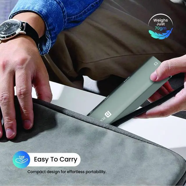 Alt view image 6 of 7 - Portronics Mport 52 USB C Hub Dock (7-in-1), Multiport Adapter with 4K HDMI, 60 W PD Charging, USB 3.0/2.0 & USB Type-C Data Ports at up to 10 Gbps, microSD & SD Card Reader for Laptops(Grey)