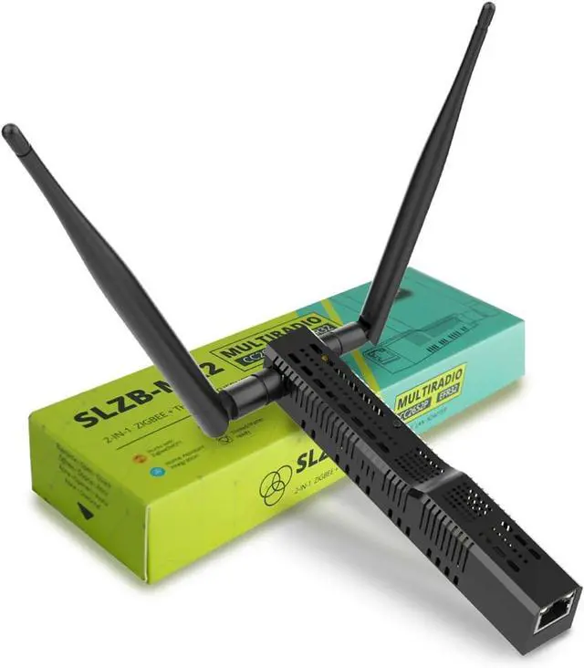 Main image of SMLIGHT SLZB-MR2 - Zigbee 3.0 to Ethernet,USB,and WiFi Gateway Coordinator with PoE,Universal Gateway for Home Assistant/ Zigbee2MQTT/ZHA,Wireless Zigbee 3.0 USB Adapter