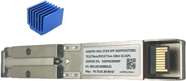 Main image of XGSPON ONU Stick SFP+ Transceiver with 8311, 10G ONU Stick for FTTx Networks, Compatible with Huawei/ZTE/Ubiquiti/Mikrotik