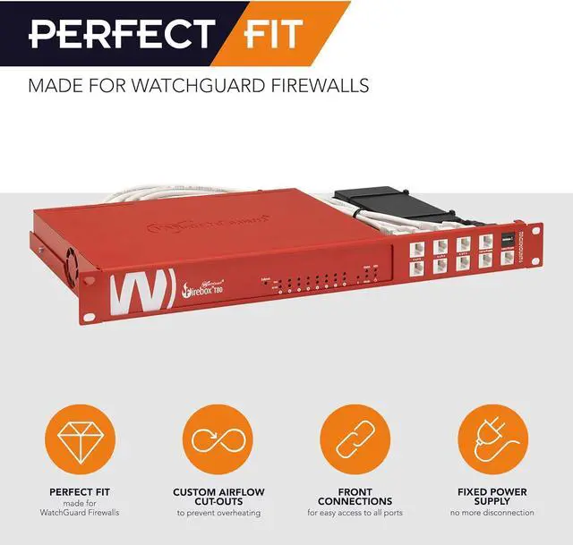 Alt view image 2 of 7 - SIPP5 Rackmount.IT Kit for WatchGuard Firebox T80