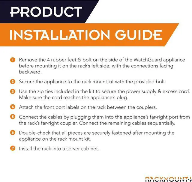 Alt view image 6 of 7 - SIPP5 Rackmount.IT Kit for WatchGuard Firebox T80