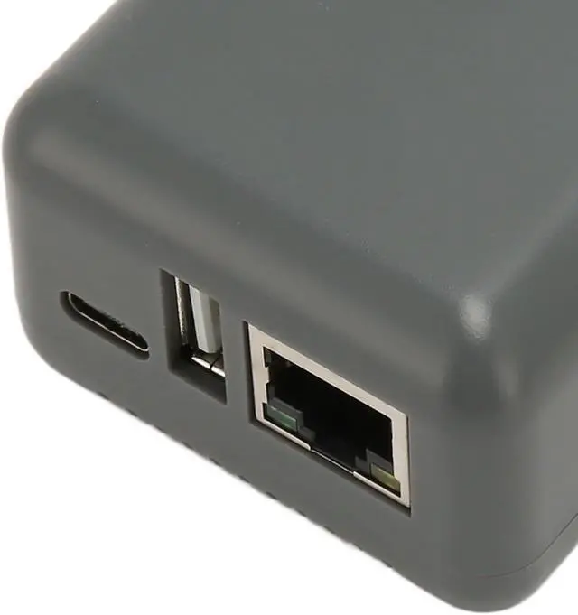 Alt view image 7 of 7 - Network USB 2.0 Printer Server,LAN USB Print Server Adapter,Support Remote Printing RJ45 Network Computer Print Server for Home Office School