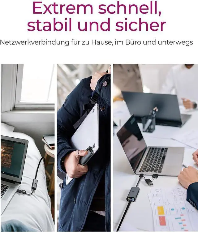 Alt view image 5 of 7 - IcyBox IB-LAN301-C3 USB Type-A or Type-C® to 2.5 Gigabit Ethernet LAN Adapter