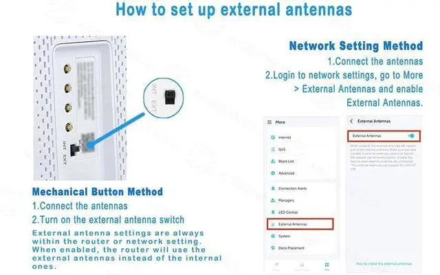 Alt view image 7 of 7 - Maswell 6 Combo 5G 4X4 MIMO WIFI7 2X2 MIMO 700-6000MHz 6 in 1 Antenna Cellular 5G 4G LTE Screw and Adhesive Mount omnidirectional Bluetooth Wimax Zigbee Antenna SMA Male RP SMA Plug Not for Boosting