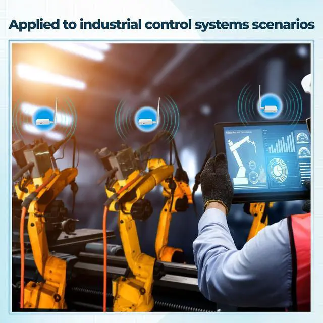Alt view image 5 of 7 - WiFi HaLow IoT Module, WiFi Halo Bridge with 802.11ah, Long-Range Point-to-Point Transmission, Supports Ethernet & Serial Communication, Ideal for Drones, Robotics, Industrial Control & IoT Smart Home