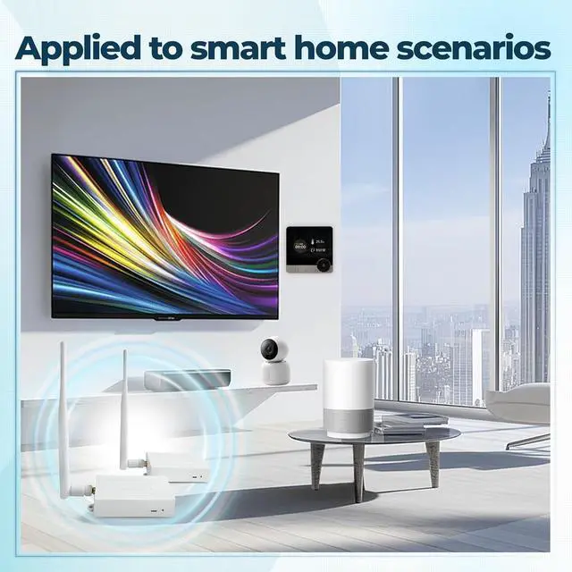 Alt view image 6 of 7 - WiFi HaLow IoT Module, WiFi Halo Bridge with 802.11ah, Long-Range Point-to-Point Transmission, Supports Ethernet & Serial Communication, Ideal for Drones, Robotics, Industrial Control & IoT Smart Home