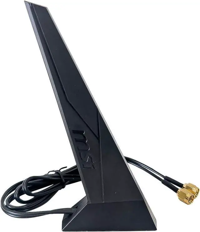 Main image of WiFi 6 Antennas Replacement for MSI Motherboard RP-SMA 2T2R Dual Band WiFi 6E High Gain Antenna Tri-Band 2.4GHz 5GHz Magnetic Base Adapter PC Desktop Computer Black