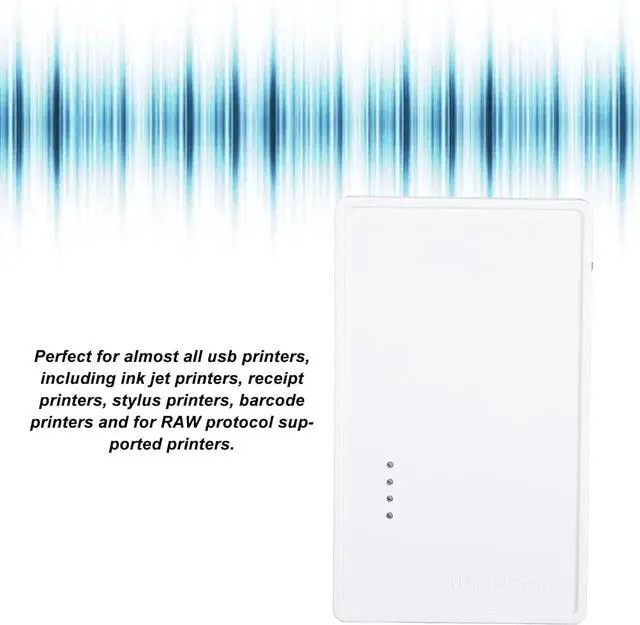 Alt view image 4 of 7 - USB Wireless Print Server, Convert USB Printer to WiFi Printer with 480Mbps USB2.0 Port and 100Mbps LAN Bridge, Support 4 Printers via USB Hub for OS X