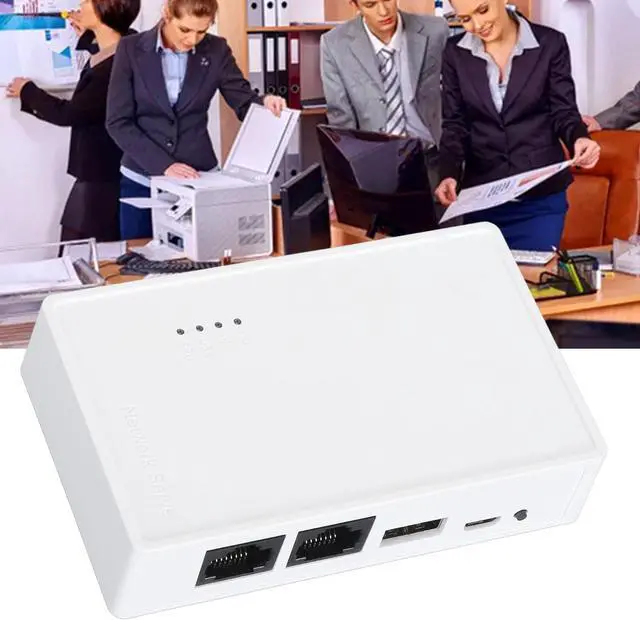 Alt view image 5 of 7 - USB Wireless Print Server, Convert USB Printer to WiFi Printer with 480Mbps USB2.0 Port and 100Mbps LAN Bridge, Support 4 Printers via USB Hub for OS X