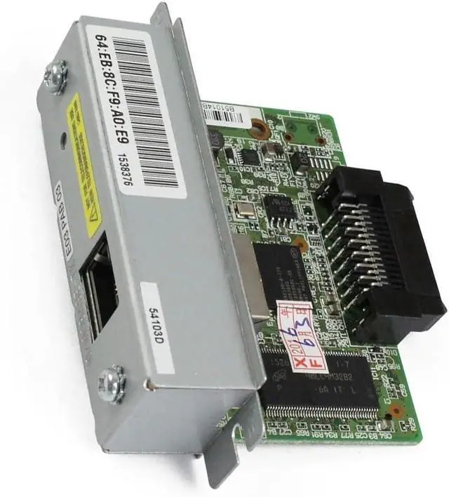 Alt view image 4 of 7 - UB-E03 Ethernet Interface Module C32C824541 Print Server For TM-T88VI/T88V/T70II/U220B/220PB/220PD/220PA/T81/T82II/T88III/T88IV/T70/T90/T86L Printers 100 Mbps Fast Ethernet