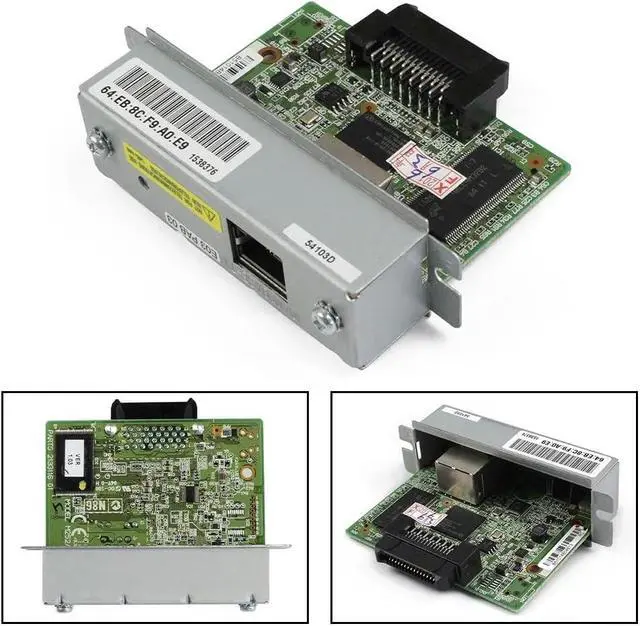 Alt view image 3 of 7 - UB-E03 Ethernet Interface Module C32C824541 Print Server For TM-T88VI/T88V/T70II/U220B/220PB/220PD/220PA/T81/T82II/T88III/T88IV/T70/T90/T86L Printers 100 Mbps Fast Ethernet
